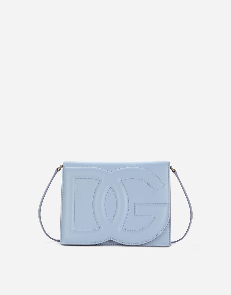 Dolce & Gabbana حقيبة كروس بودي DG Logo أزرق فاتح BB7287AW576