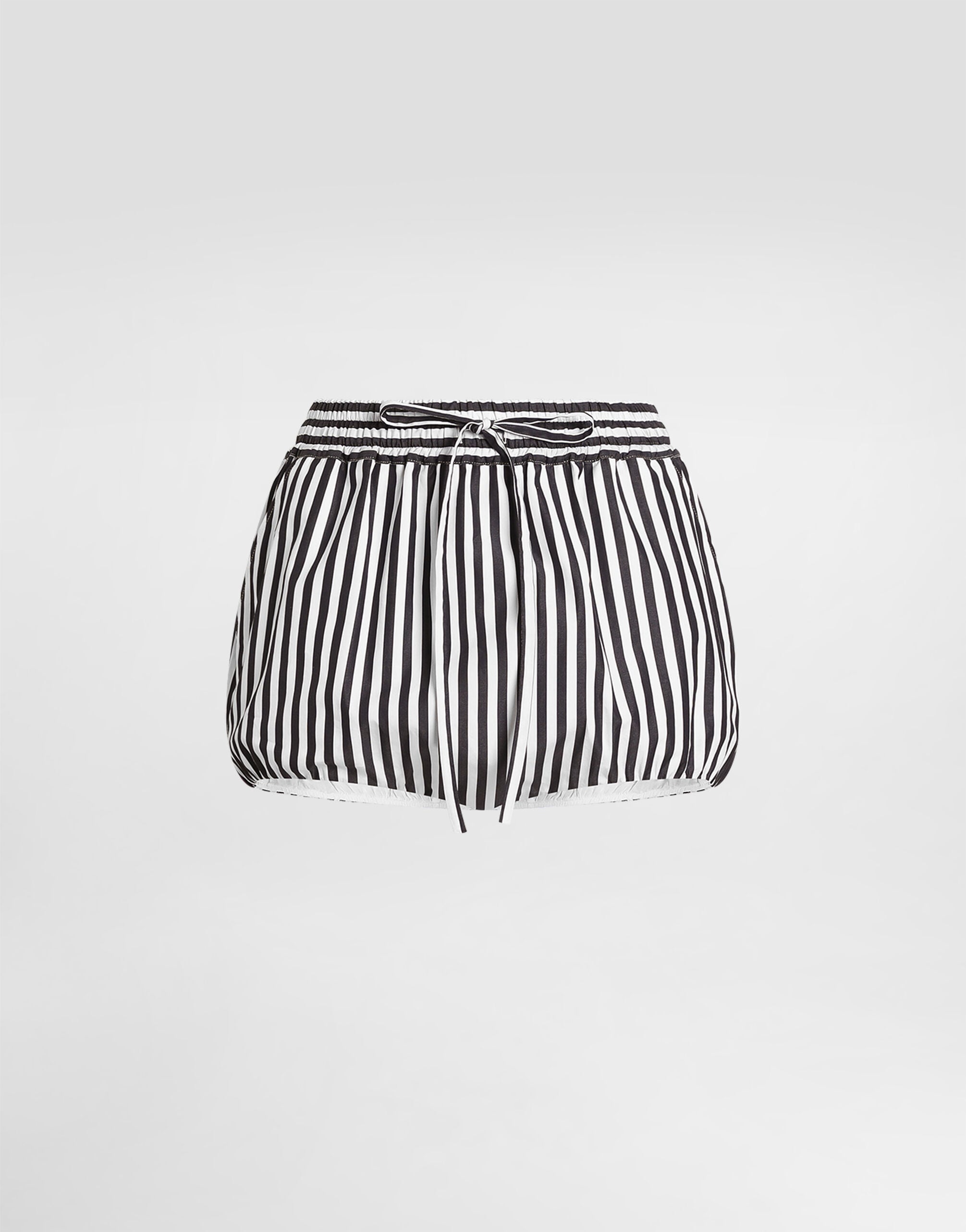 Striped poplin culottes