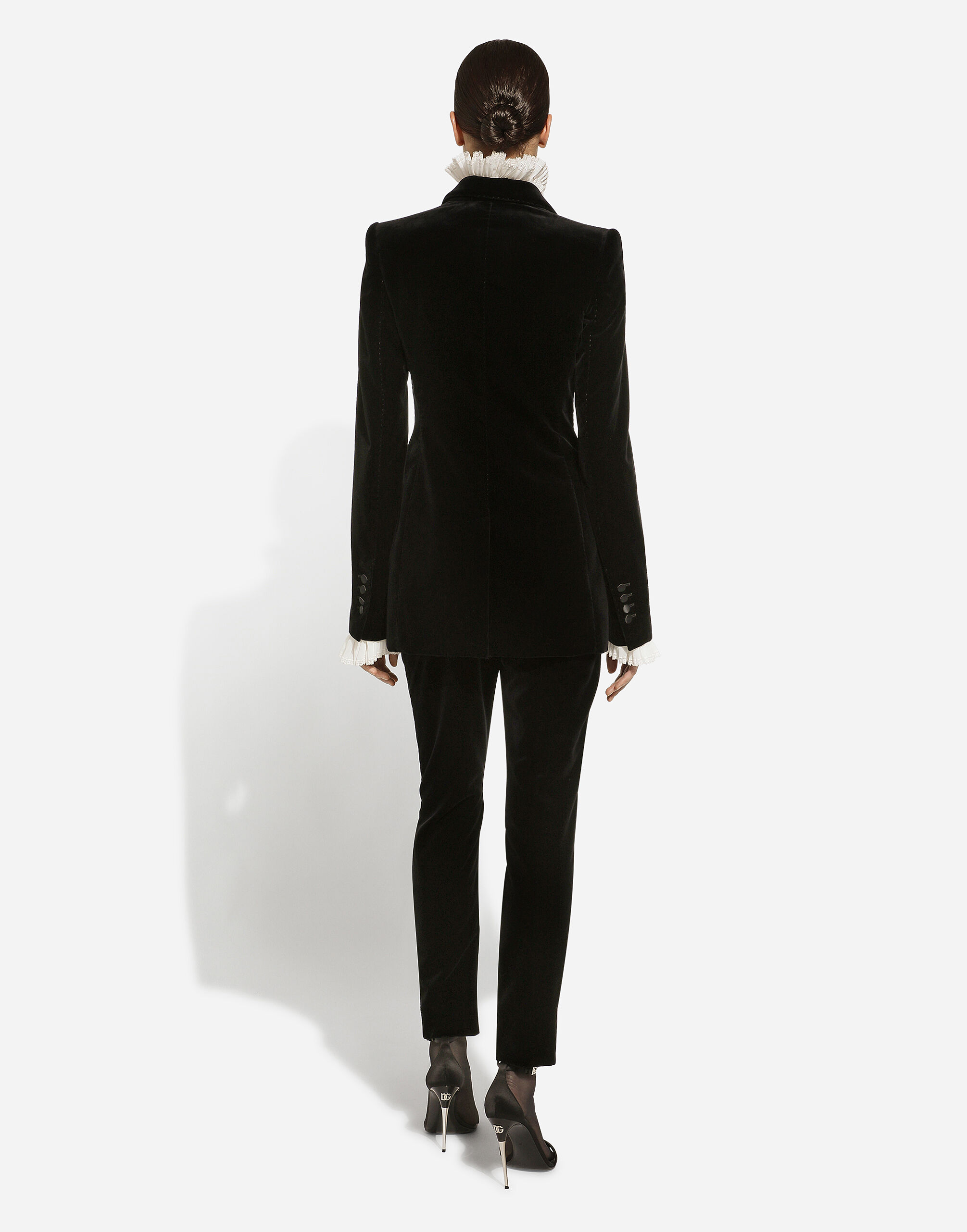 【関税&送料込】Dolce & Gabbana Black Velvet Pant Classic velvet pants in Black for Men | Dolce&Gabbana®