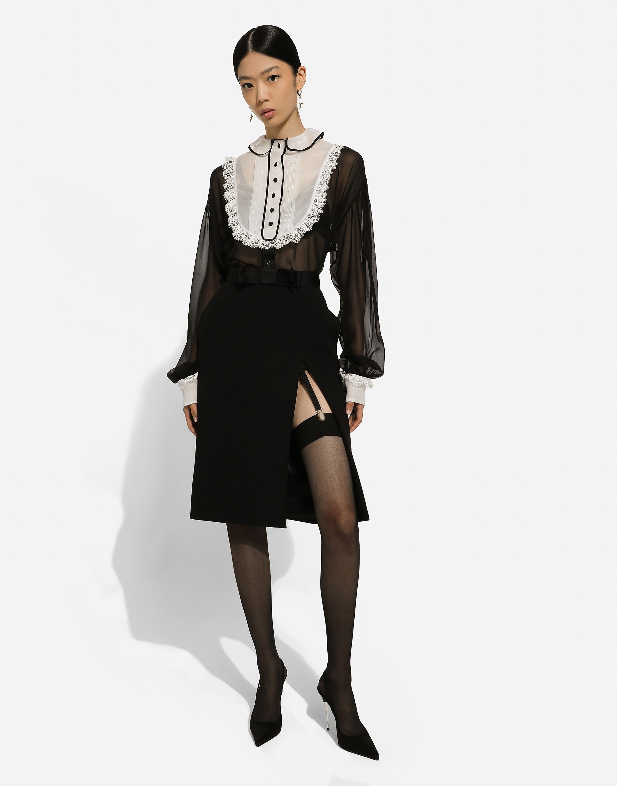 Chemise organza deals noir