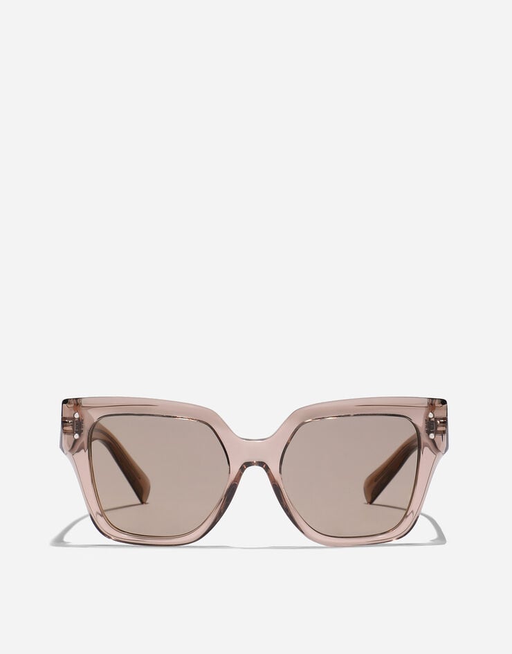 Dolce & Gabbana DG Sharped sunglasses Transparentes Kamelbraun VG447AVP25A