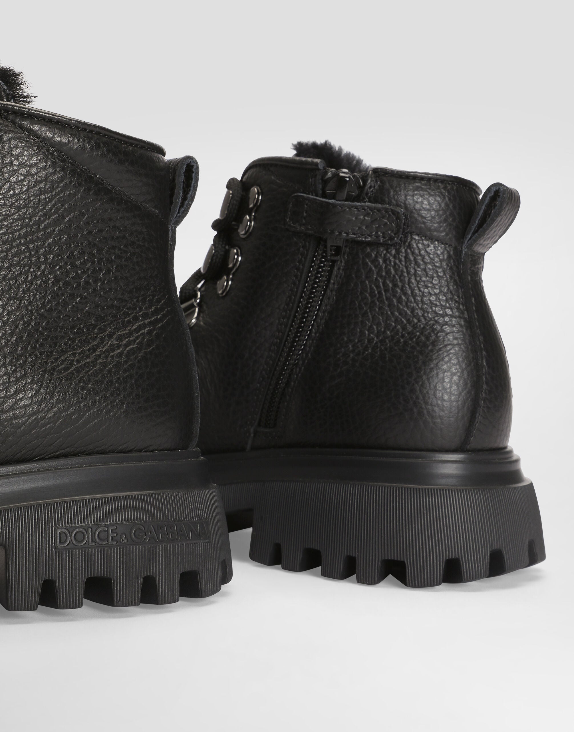 Calfskin boots in Black for Men | Dolce&Gabbana® US