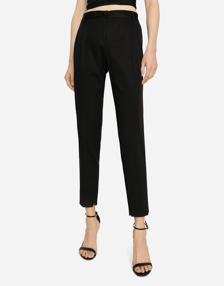 Dolce & Gabbana Pantalones de faya Negro FTCHMTFURJL