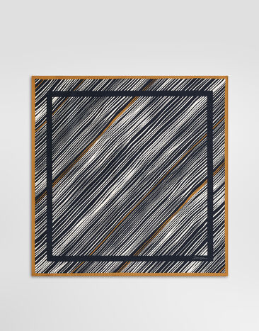 Dolce & Gabbana 70x70 striped silk twill scarf  GQ348EG0TK6