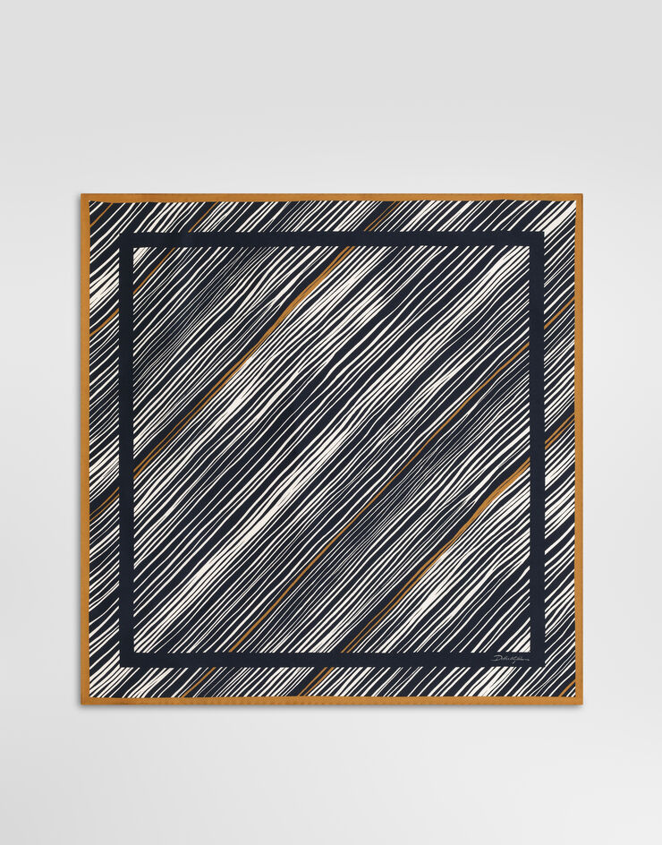 Dolce & Gabbana 70x70 striped silk twill scarf Dolce & Gabbana 70x70 striped silk twill scarf GQ348EG0TK6