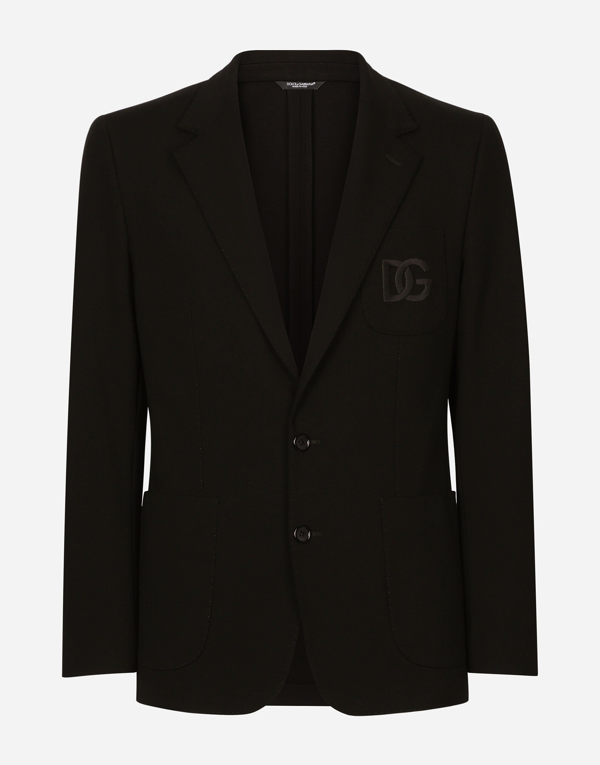 Dolce & Gabbana Stretch jersey Portofino jacket Black VG6184VN187