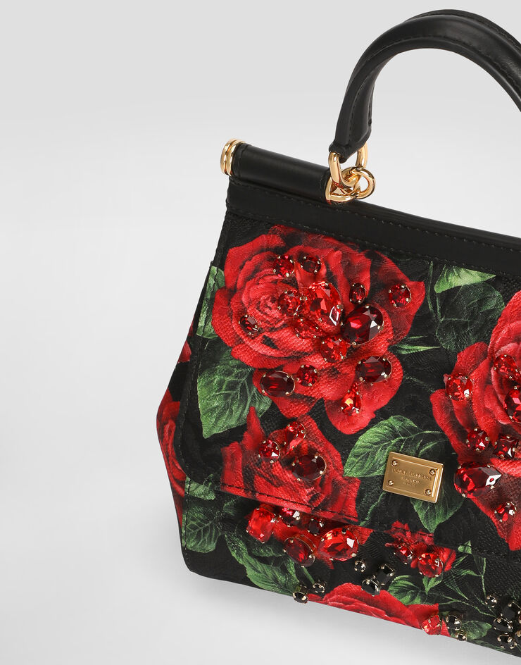 Dolce & Gabbana Small Sicily handbag with embroidered bezels Dolce & Gabbana Small Sicily handbag with embroidered bezels Multicolor BB6003BX778