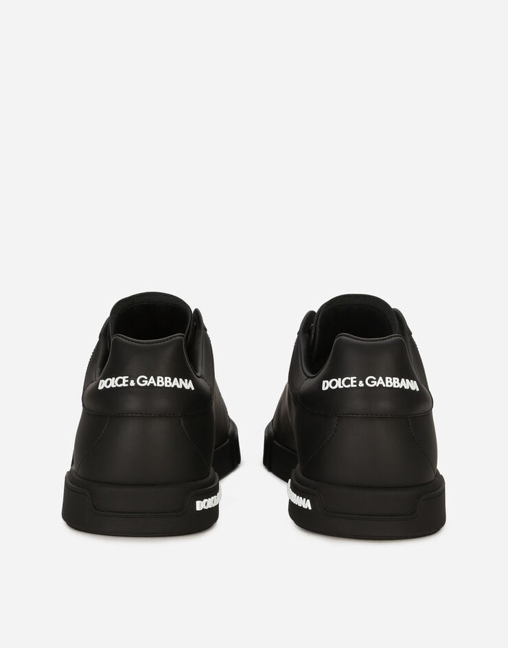 Dolce & Gabbana Sneaker Portofino in vitello nappato Nero CS2213AA335