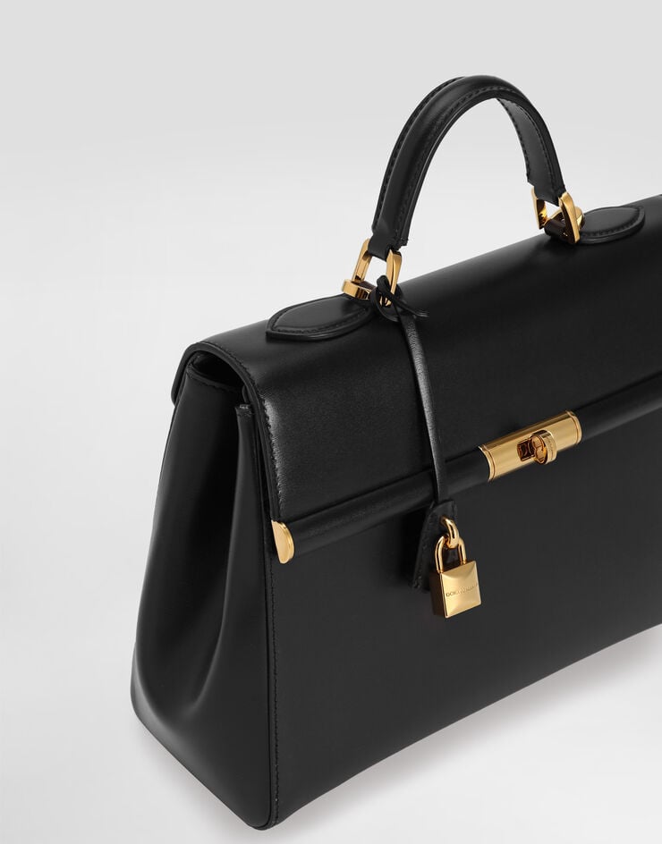 Dolce & Gabbana Marlene handbag in palmellato calfskin Black BB7932A3G19