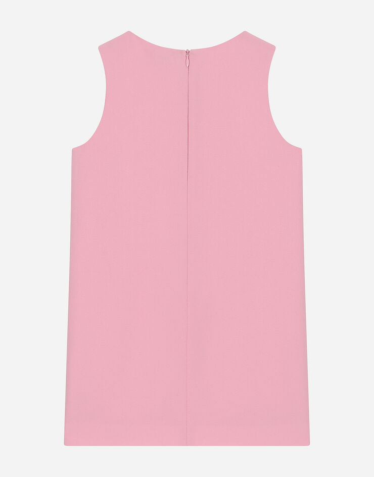 Dolce & Gabbana Miniabito linea ad A in cady Rosa L53DF1G7M4Q