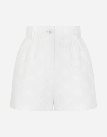 Dolce & Gabbana Jacquard shorts with all-over DG logo Print FTC3HTHS5Q0