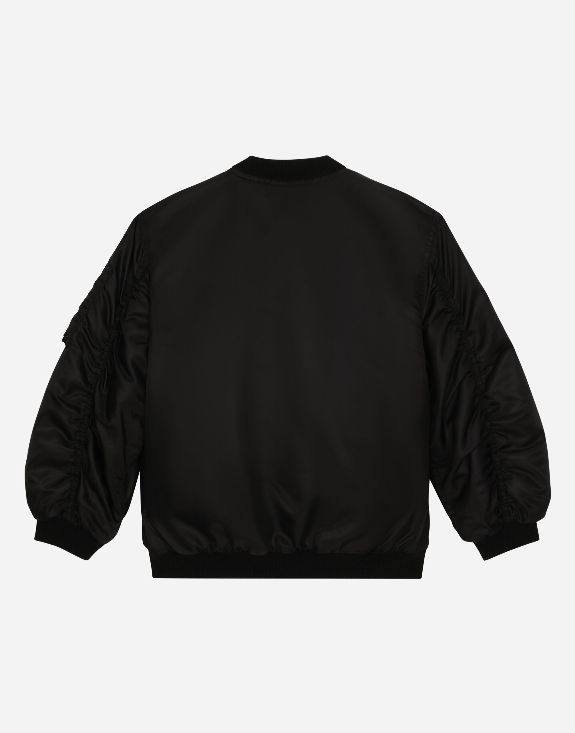 Twill bomber jacket with logo tag in Black for Boys