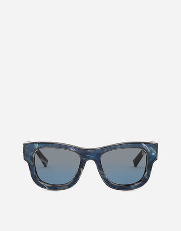 Dolce & Gabbana نظارة شمسية دومينيكو داكنة أسود و ذهبي VG2285VM281