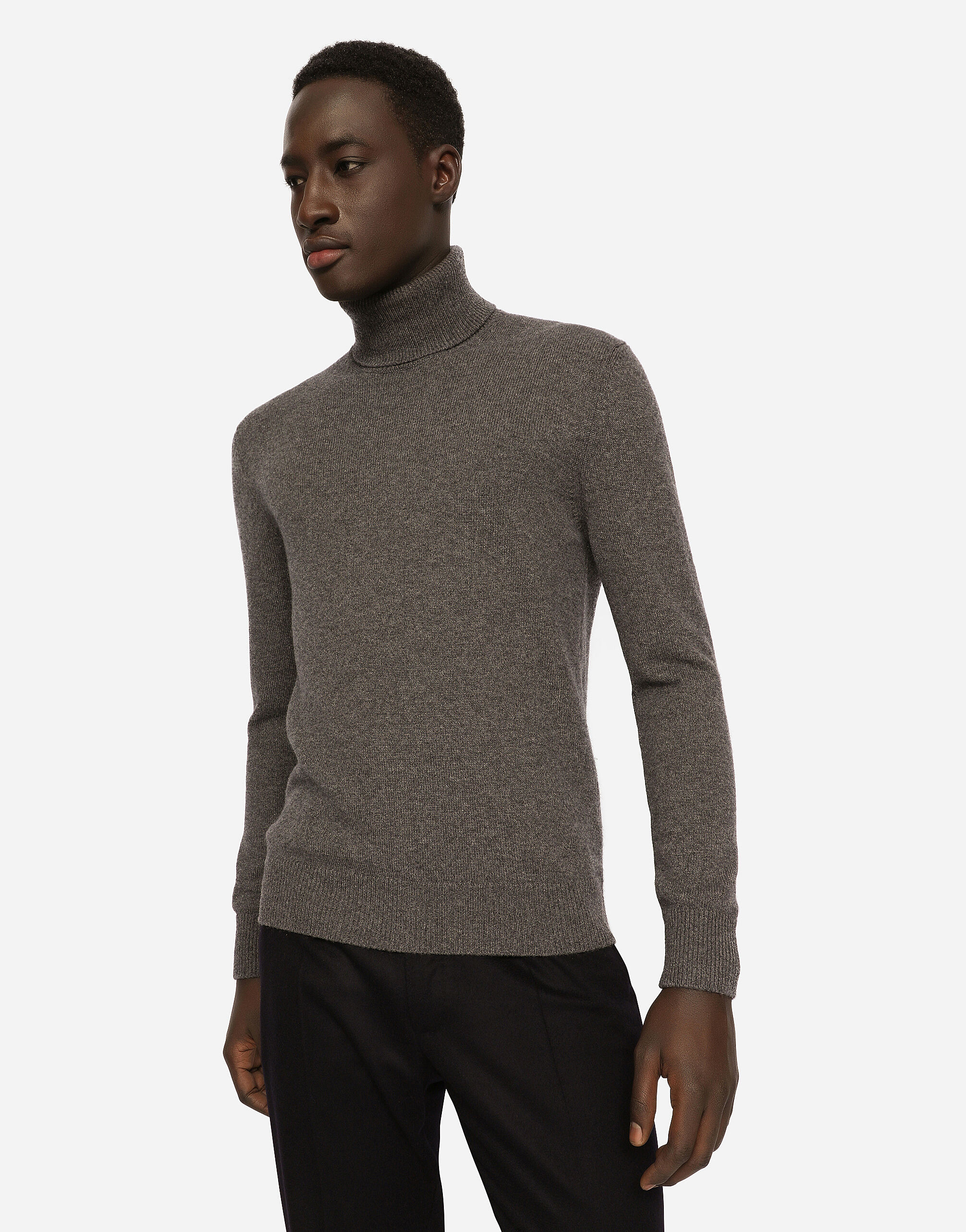 DOLCE & GABBANA ダークグレー タートルネックセーター Pull Collo Alto in Grey for Men | Dolce&Gabbana® US