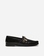 Dolce & Gabbana Calfskin nappa Visconti loafers Black A50596A8034