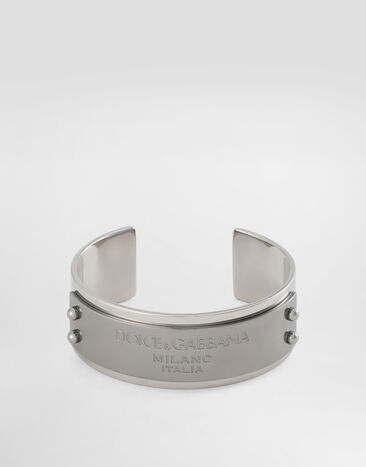 Dolce&Gabbana Pulsera rígida con logotipo Dolce&Gabbana Plateado WBP1T2W1111