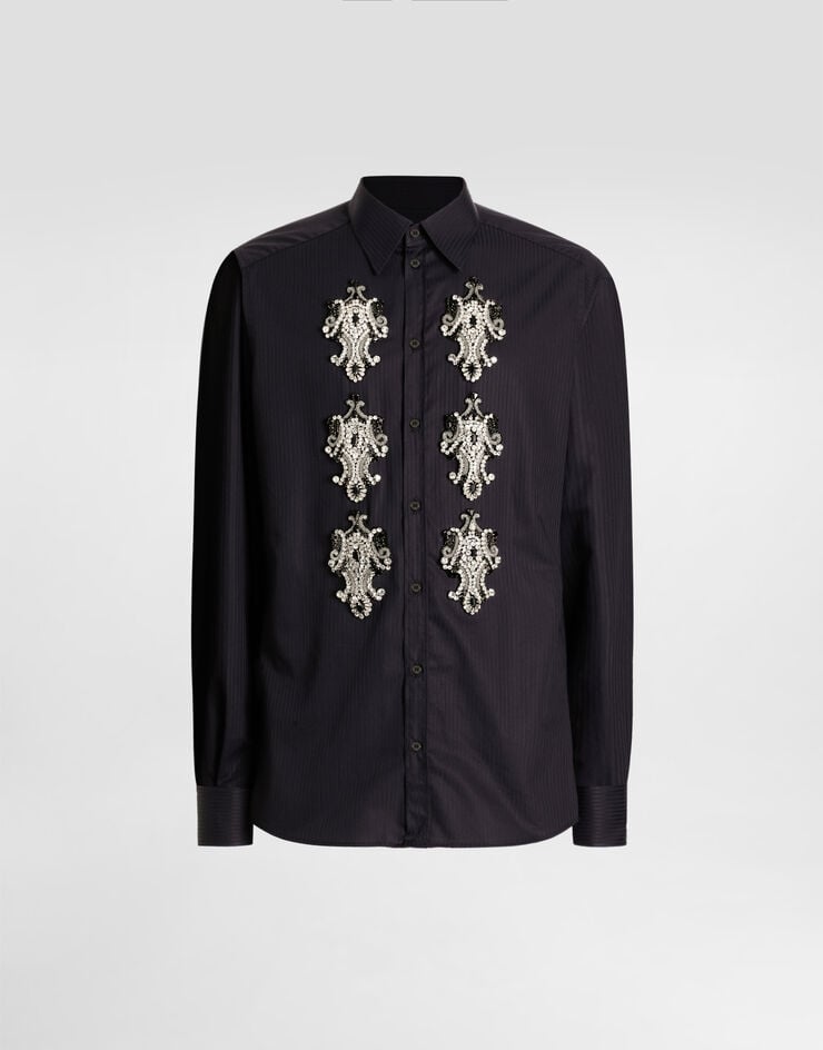 Dolce & Gabbana Striped cotton martini shirt Dolce & Gabbana Striped cotton martini shirt Multicolor G5ML1ZFR5US