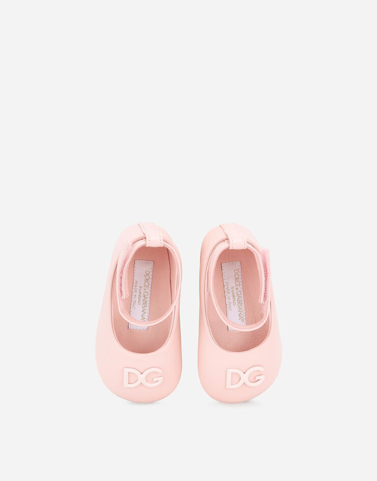 Dolce & Gabbana Балетки Newborn из кожи наппа РОЗОВЫЙ DK0065A1293