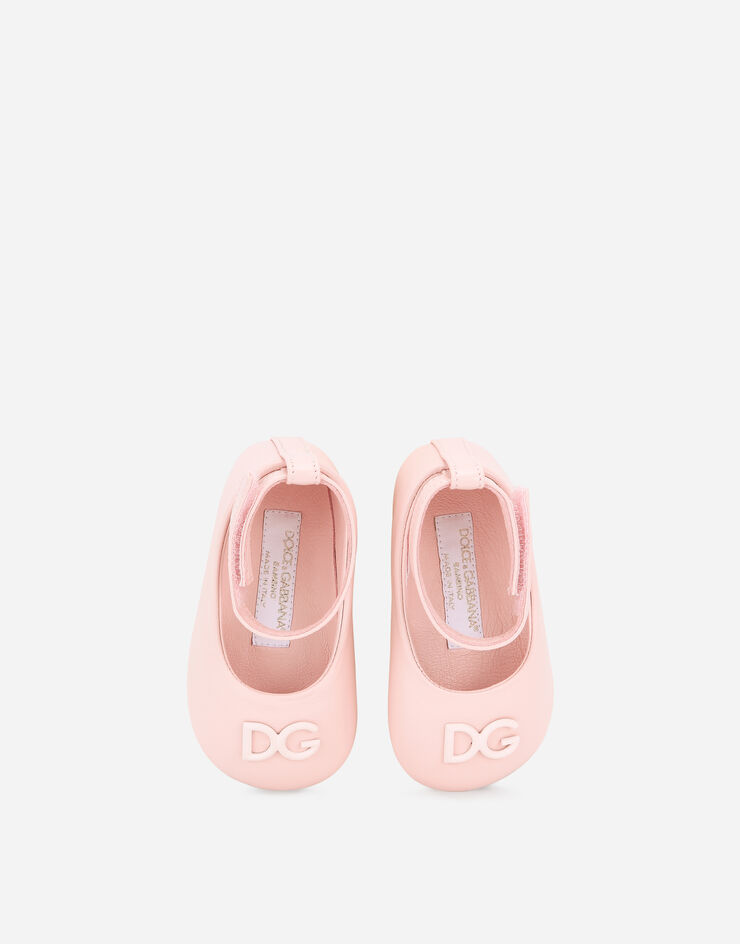 Dolce & Gabbana 纳帕皮革婴儿芭蕾平底鞋 粉红 DK0065A1293