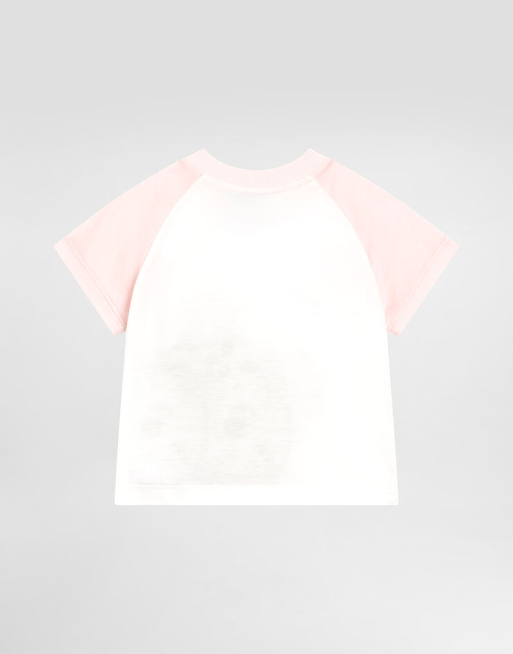 Dolce & Gabbana Jerseyt-shirt with leopard print Multicolor L2JTOSII7IQ