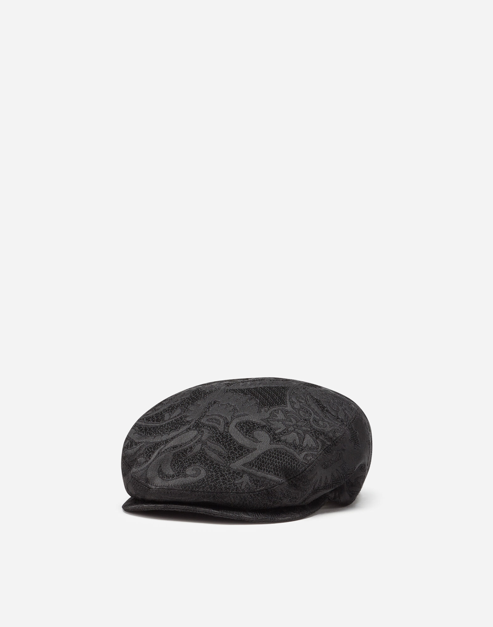 Jacquard flat cap with large flowers