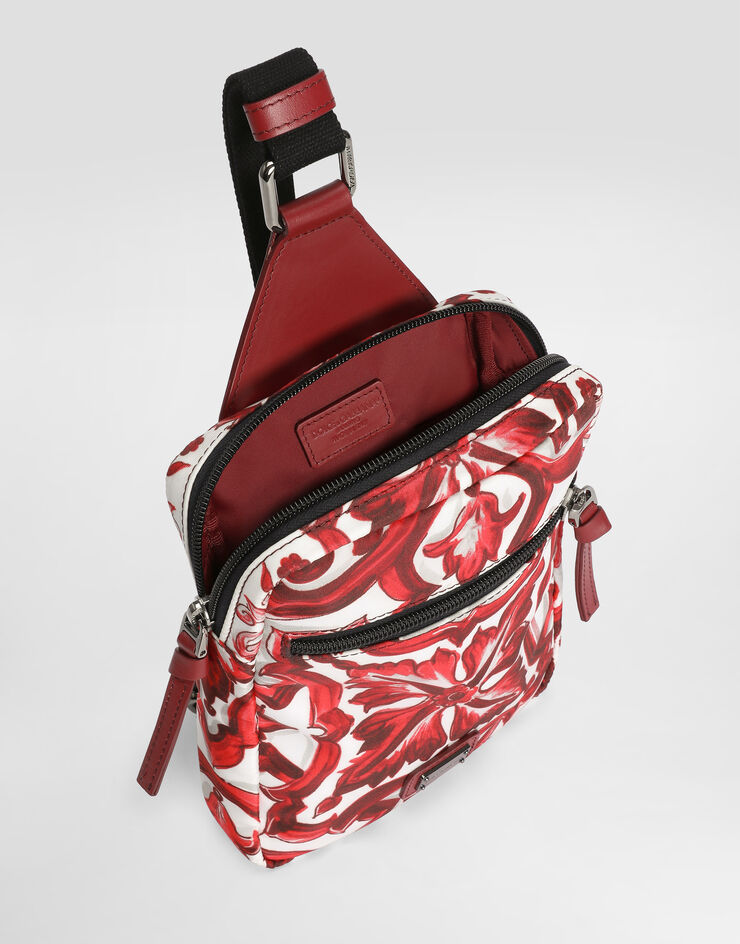 Dolce & Gabbana Majolica-print nylon waist bag Multicolor EM0142A0546