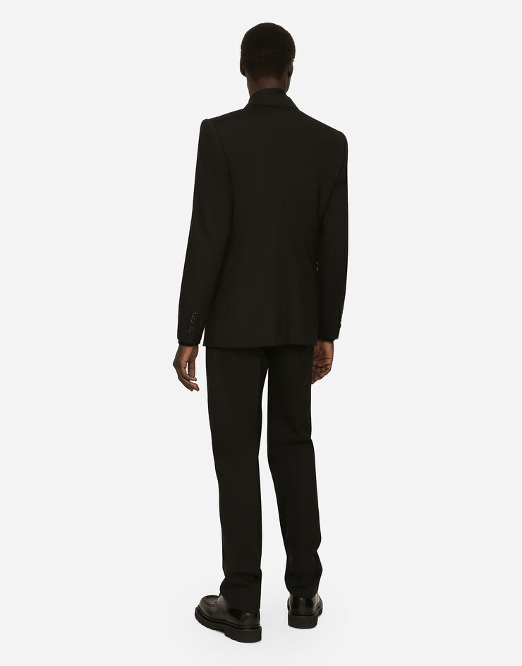 Dolce & Gabbana Stretch wool Sicilia-fit suit Black GKPQMTFUBF2