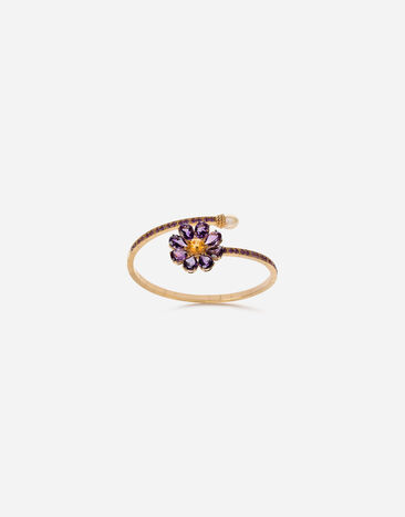 Dolce & Gabbana Spring yellow gold bracelet with floral decoration Gold WBND2GWYEDI