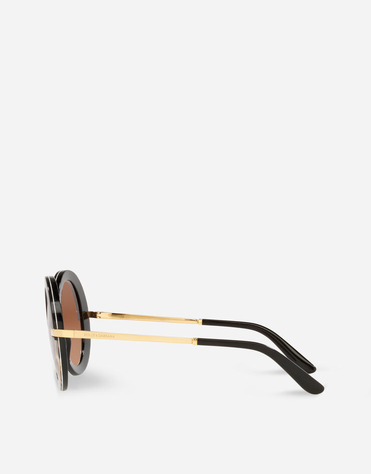 Dolce & Gabbana Half print sunglasses Stampa leo VG439AVP413
