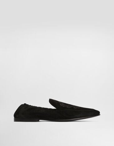 Dolce & Gabbana Calfskin slippers Black A50775A0685