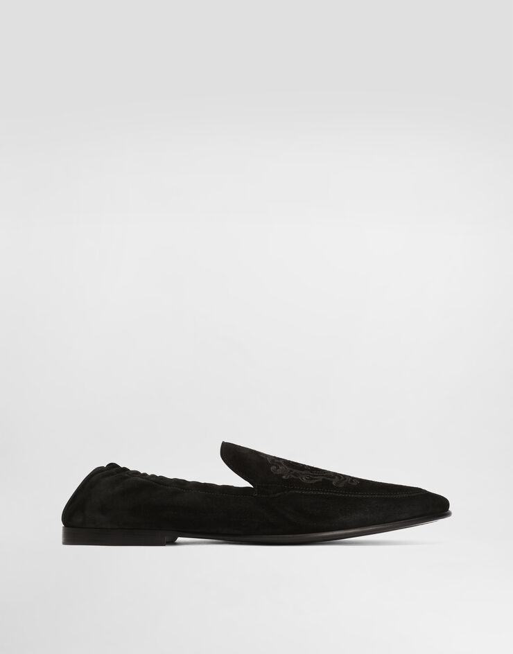 Dolce & Gabbana Calfskin slippers Black A50775A0685