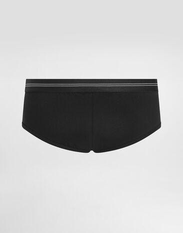 Dolce & Gabbana Slip Brando aus Stretchjersey Schwarz M3F58JONR66