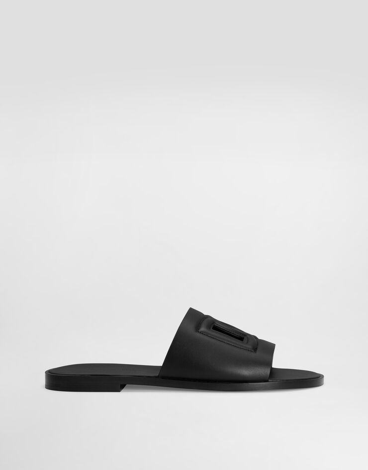 Dolce & Gabbana Calfskin slide Black A80397A0363