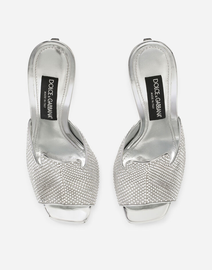 Dolce & Gabbana Mules con termostrass y tacón 3.5 Multicolor CR1195AQ679