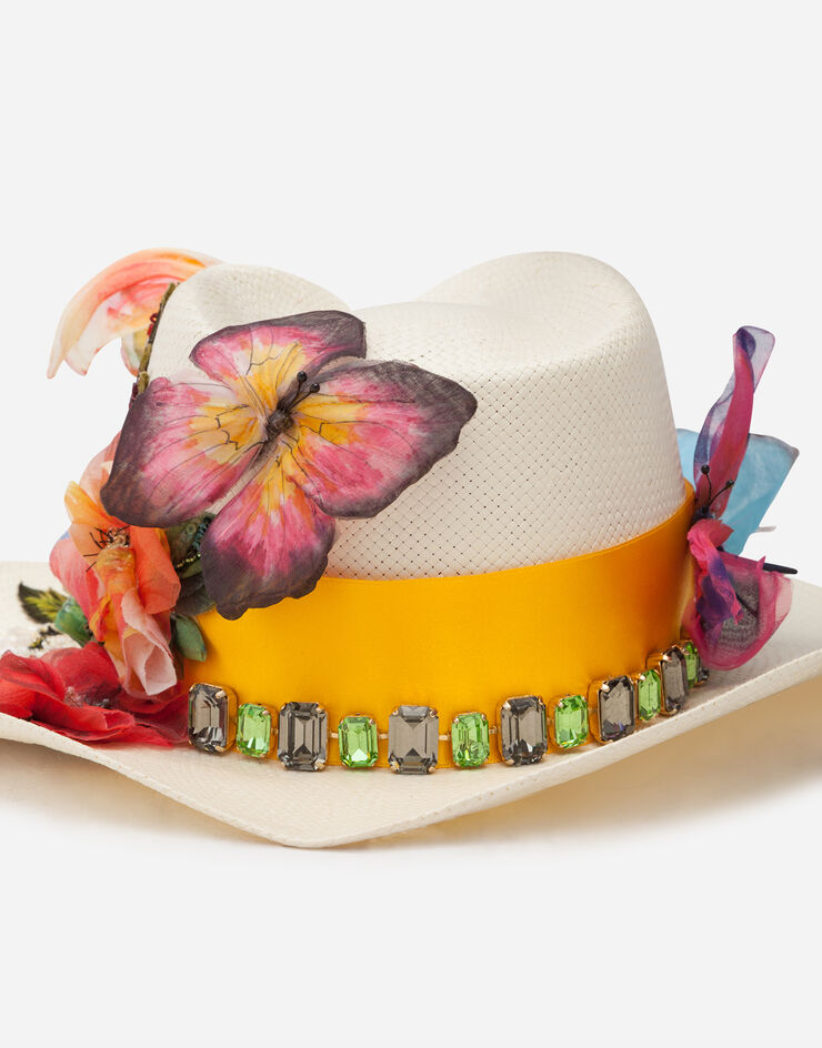 Dolce & Gabbana Texan hat with butterfly decorations 多色 FH497ZGDU32