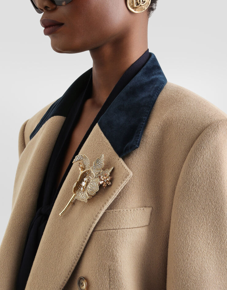 Dolce & Gabbana Double-breasted cashmere jacket Dolce & Gabbana Double-breasted cashmere jacket Beige F2JAETFU2D1