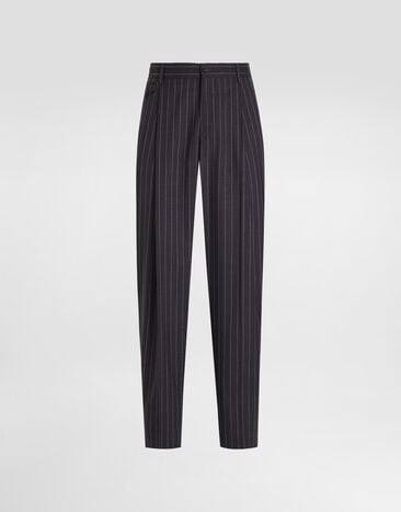 Dolce & Gabbana Pinstripe virgin wool trousers Multicolor GP1B9TFR23B