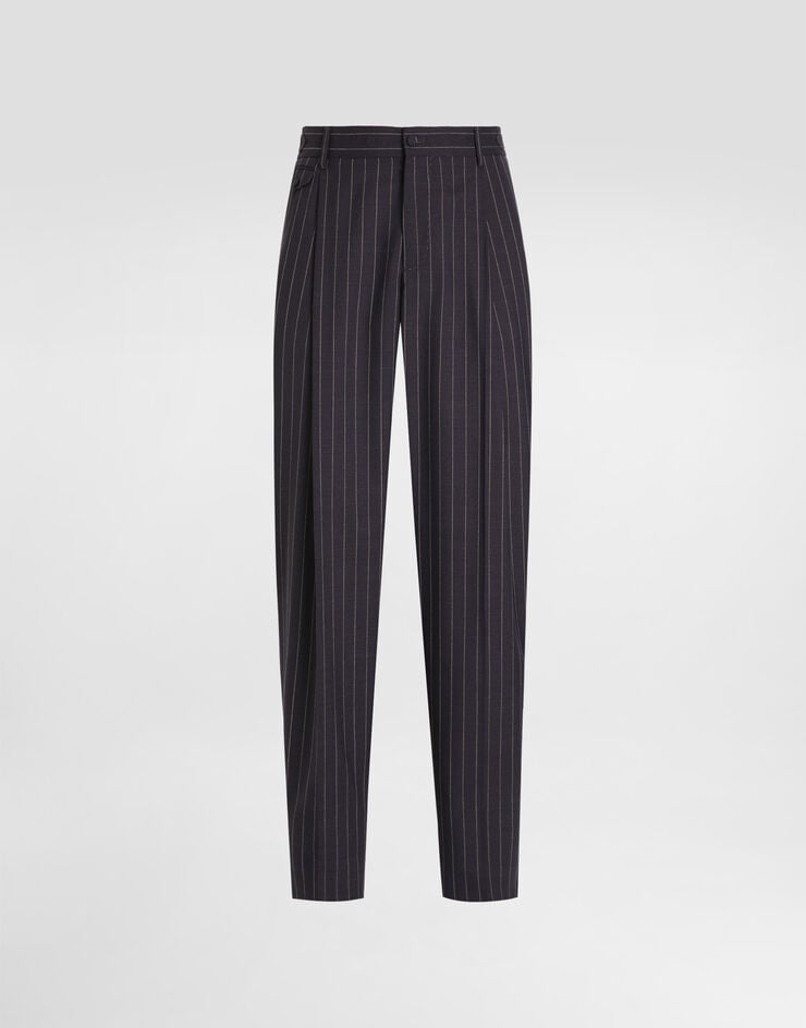 Dolce & Gabbana Pinstripe virgin wool trousers Multicolor GP1B9TFR23B