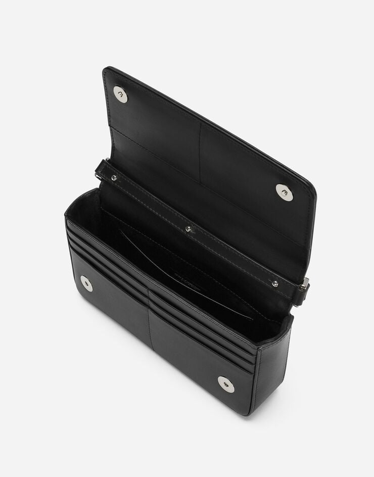 Dolce & Gabbana حقيبة صغيرة من جلد عجل أسود BP3287AG218