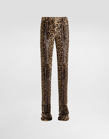 Dolce & Gabbana Leopard-print calf trousers Multicolor FTDE8LHULXR