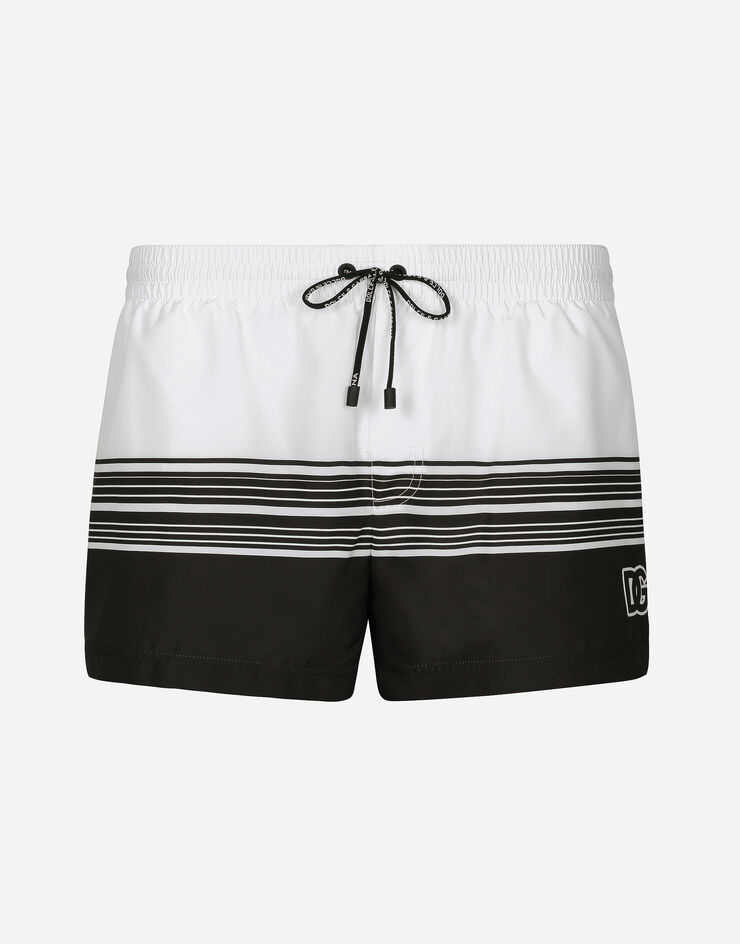 Dolce & Gabbana ビーチボクサー ショート DGプリント ホワイト M4A06TFIM35