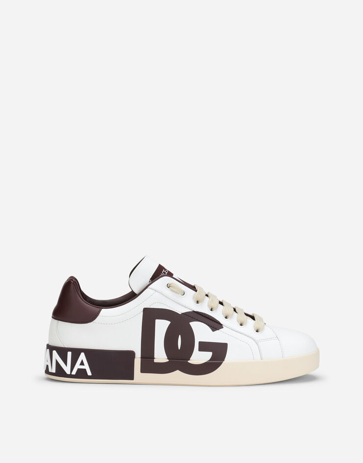 Dolce & Gabbana Calfskin Portofino sneakers with DG logo Multicolor CS1772B5959
