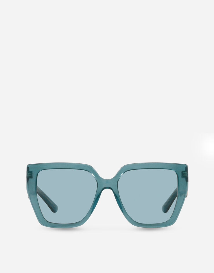 Dolce & Gabbana DG Crossed Sunglasses Fleur azure VG443AVP6E3