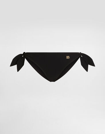 Dolce & Gabbana Tie bikini bottoms Black O2A06JONO12