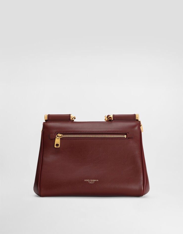 Dolce & Gabbana Small My Sicily handbag in plongé calfskin Bordeaux BB7781B7321