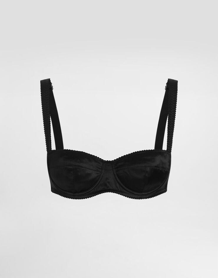 Dolce & Gabbana Satin balconette bra Black O1A12TONO13