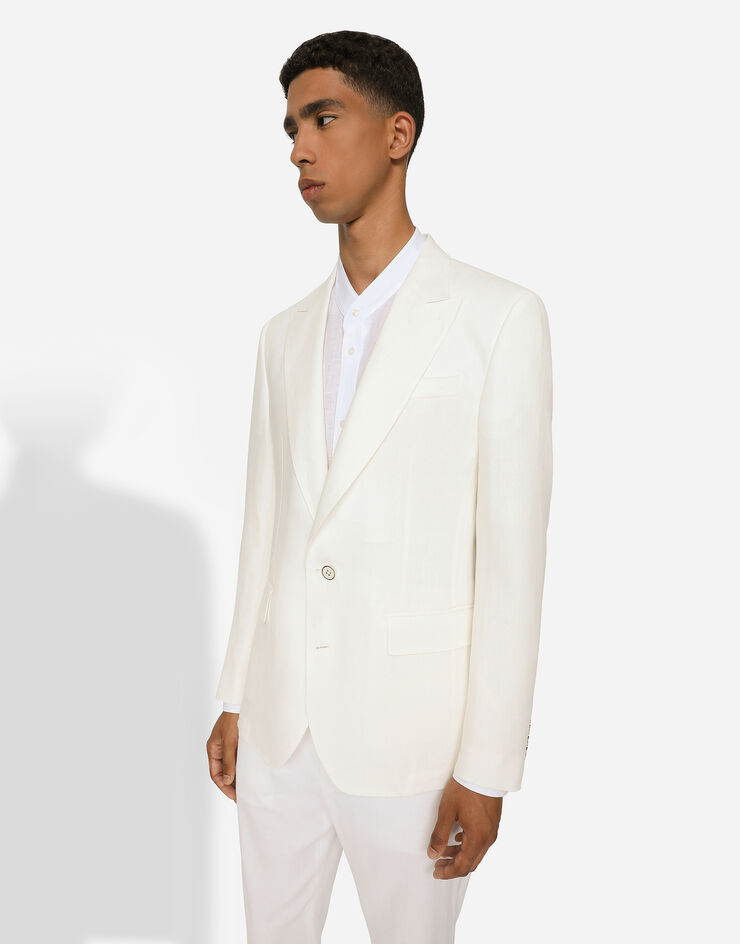 Dolce&Gabbana Linen Sicilia-fit jacket White G2QS6TGG862