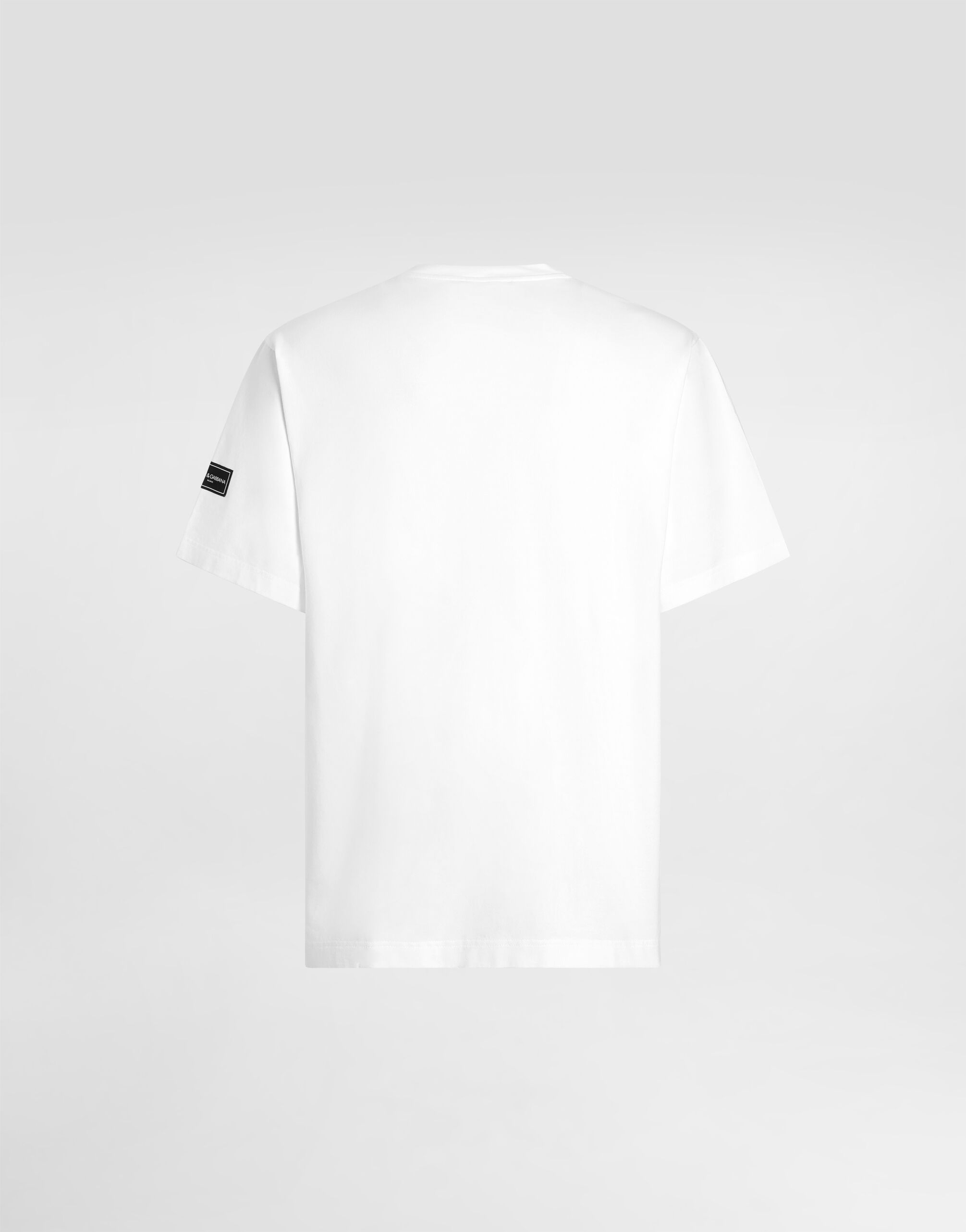 ホワイトのメンズ Tシャツ ショートスリーブ DGロゴパッチ