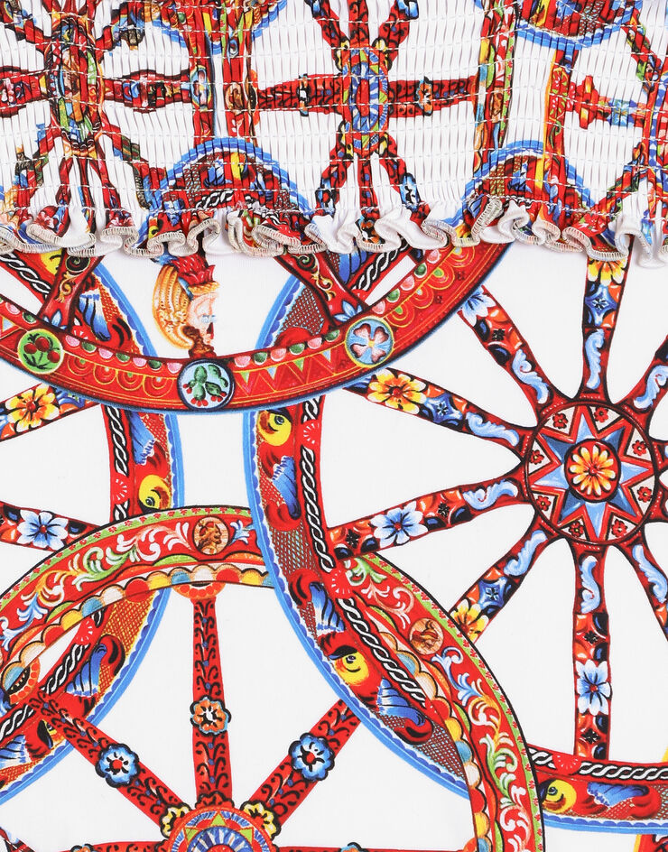 Dolce & Gabbana Carretto-print one-piece swimsuit Dolce & Gabbana Carretto-print one-piece swimsuit Multicolor L2J882ON0I9
