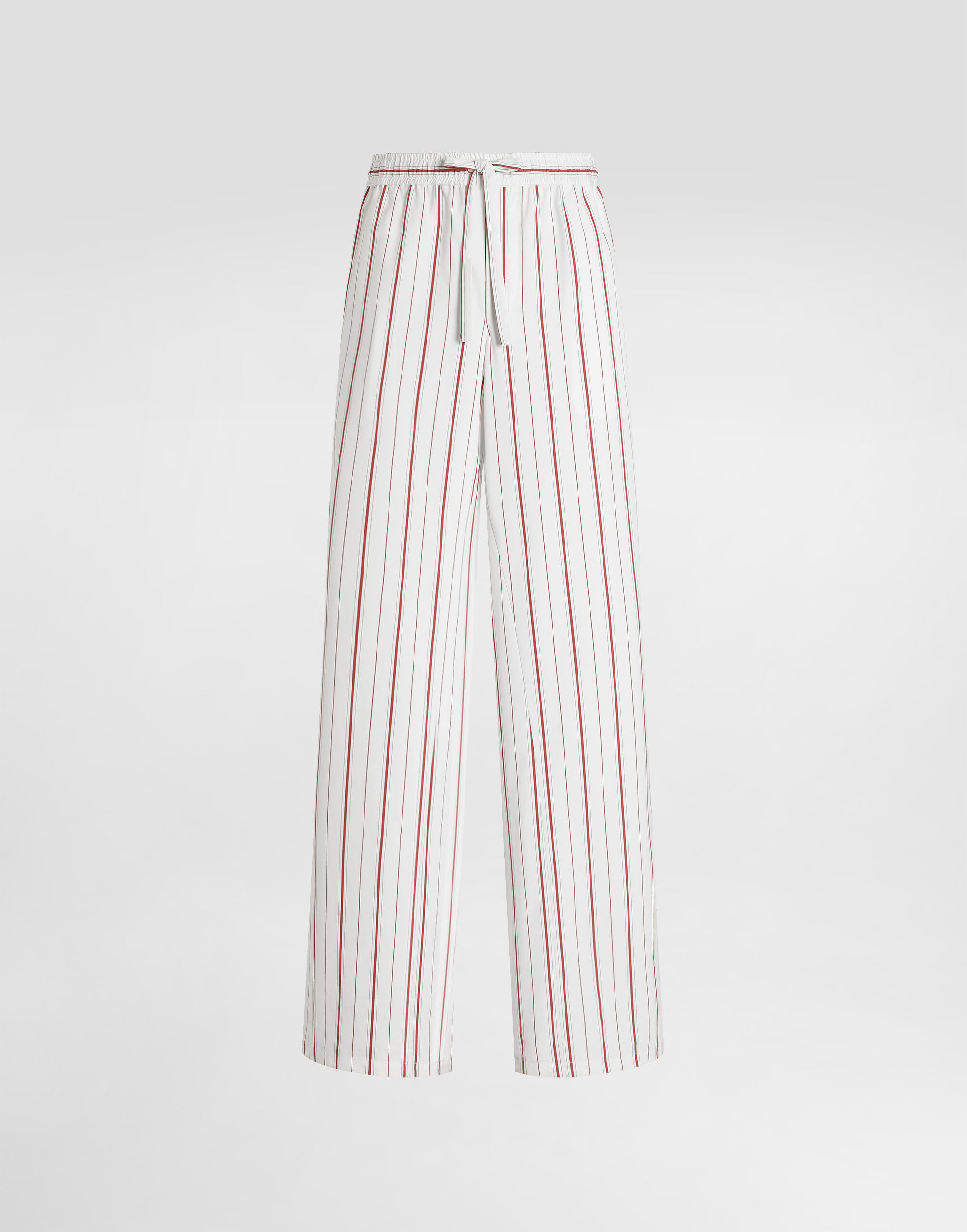 Striped poplin trousers in Multicolor for Men | Dolce&Gabbana® US